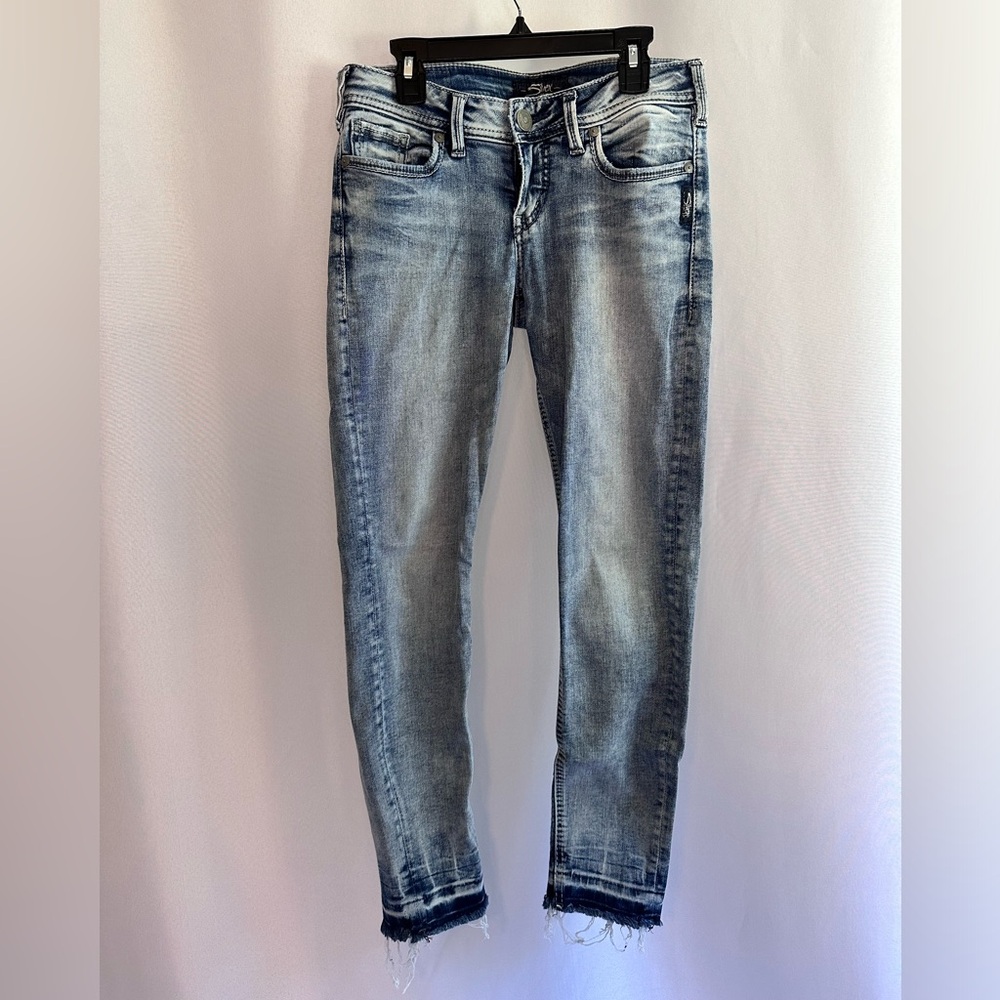 SILVER Tuesday Ankle Skinny Jeans W26/L27